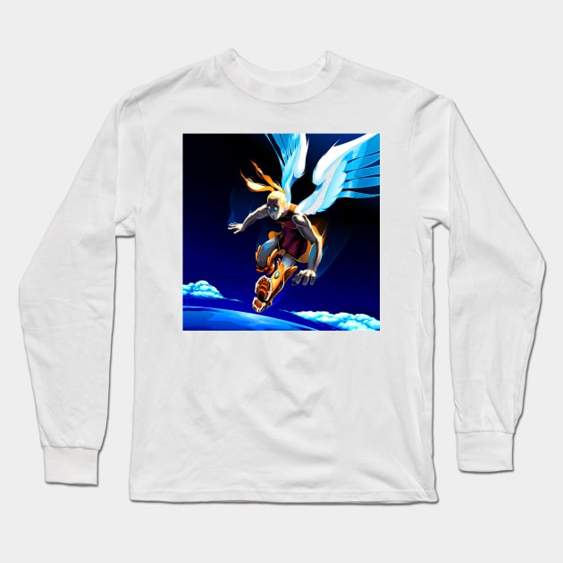 Angel Earth Long Sleeve T-Shirt by ddraw